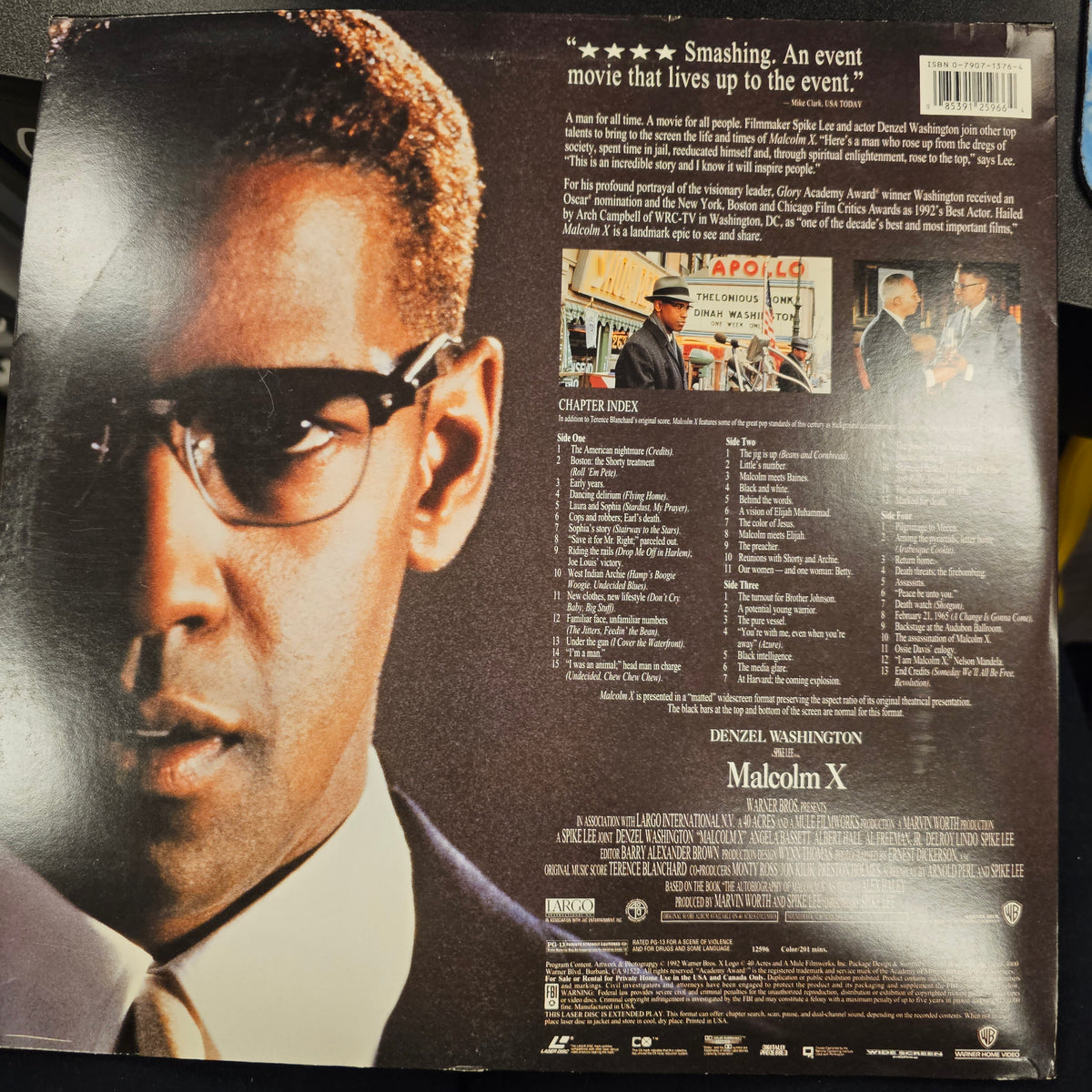 LASERDISC MALCOLM X (Widescreen Edition) Steel Collectibles LLC.