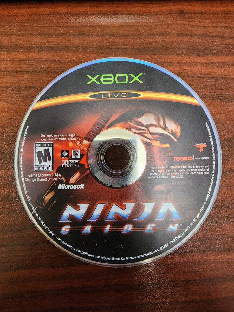 GENERATIONS CD＆DVD Ninja Gaiden Black Original Tecmo Microsoft Xbox MINT cond disc