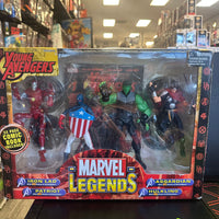 Toybiz- Marvel Legends “Young Avengers” Iron Lad, Patriot, Hulkling, & Asgardian 6-inch Figures w/ Comic Book CIB (Pre-Owned)