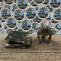 Transformers- Vintage 1985 “Transformers” G1 Grimlock Poseable Action Figure w/ Promotional Marketing Material
