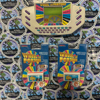 Tiger Electronics- Vintage 1995 Handheld “Wheel Of Fortune” Retro Game Console w/ New/Sealed Cartridges (#7-9)