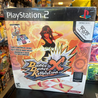 PlayStation 2- PS2 “Dance Dance Revolution: X” Game & DDR Dance Pad/Mat for PlayStation 2 (New/Sealed)