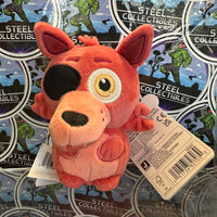 Jazwares- Foxy the Pirate Fox “Five Nights At Freddy’s” 4-Inch FNAF Plush Toy w/ Glow-In-The-Dark Eye (New w/ Tags)