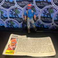 G.I. Joe- Vintage 1986 Cobra Dreadnok Zandar V1 3.75" Poseable Action Figure
