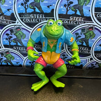 TMNT- Playmates 1989 “Teenage Mutant Ninja Turtles” Genghis Frog Vintage Poseable Action Figure