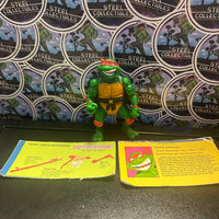 TMNT- 1990 Playmates “Teenage Mutant Ninja Turtles” Talkin Raphael Vintage Poseable Action Figure