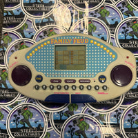 Tiger Electronics- Vintage 1995 Handheld “Family Fued” Retro Game Console w/ New/Sealed Game Cartridges (#1-3)