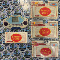 Tiger Electronics- Vintage 1995 Handheld “Family Fued” Retro Game Console w/ New/Sealed Game Cartridges (#1-3)