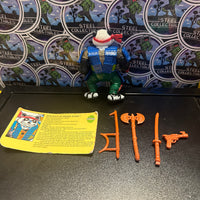 TMNT- 1990 Playmates “Teenage Mutant Ninja Turtles” Panda Khan Poseable Vintage Action Figure