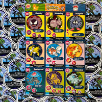 Pokemon TCG- Burger King “Master Trainer Collector Set” Un-Punched Card Sheet #11 (9 Double-Sided Cards!)