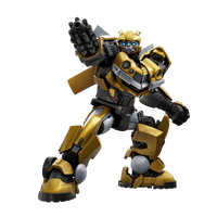 Blokees- “Transformers” EX Elite Bumblebee Classic Class Light Up Model Kit (Metallic)