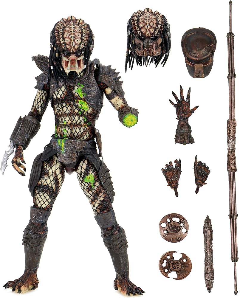NECA Predator 2 Ultimate Battle Damaged City Hunter | Steel