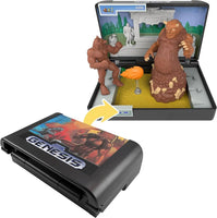 Sega Genesis “Altered Beast” Cartridge and Graveyard Diorama Display w/ Figures