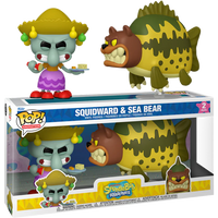 Funko Pop!- “SpongeBob SquarePants” Squidward & Sea Bear Vinyl Figure (2-Pack)