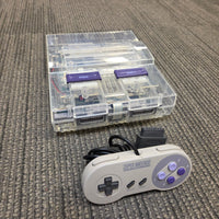 SNES Console Custom Clear - Super Nintendo Translucent