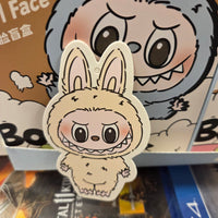 OFFICIAL/AUTHENTIC LABUBU BY POPMART EXCITING MACARON - SOY MILK (1 OPENED BOX, 1 CARD, 1 LABUBU) SOYMILK