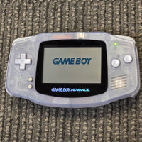 NINTENDO GAMEBOY ADVANCE (GBA) CONSOLE - CLEAR GLACIER TRANSLUCENT