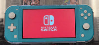 NINTENDO SWITCH LITE CONSOLE - TURQUOISE W/ CLEAR CASE