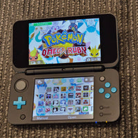 NINTENDO NEW 2DS XL CONSOLE - BLACK & TURQUOISE (SEE PICTURES FOR CONDITION)