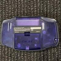 NINTENDO GAMEBOY ADVANCE CONSOLE - BACKLIT IPS SCREEN (TRANSLUCENT PURPLE) GBA *AMAZING CONDITION*