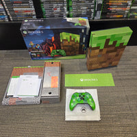 Minecraft Limited Edition XBOX ONE S Console Complete In Box! (Amazing Condition! CIB) 1TB