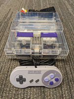 SNES Console Custom Clear - Super Nintendo Translucent