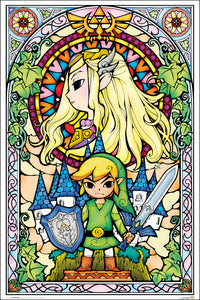 Poster - Zelda Wind Waker (Stained Glass)