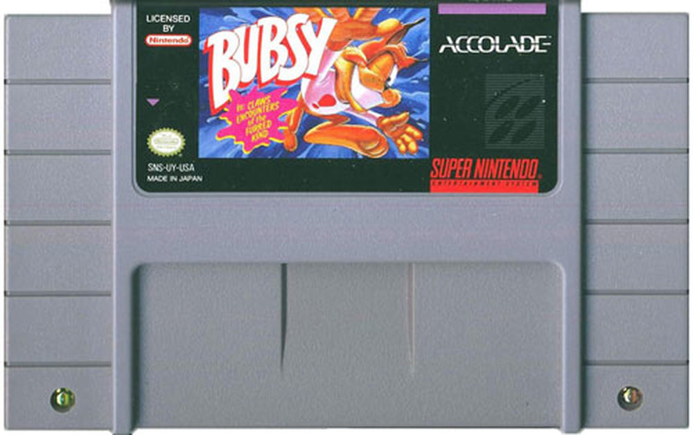 SNES - Bubsy  [OK CONDITION/MODERATE COSMETIC DAMAGE]