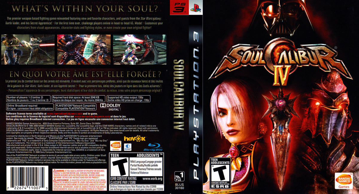 Soul Calibur outlets IV BRAND NEW!! (Sony PlayStation 3, 2008) PS3