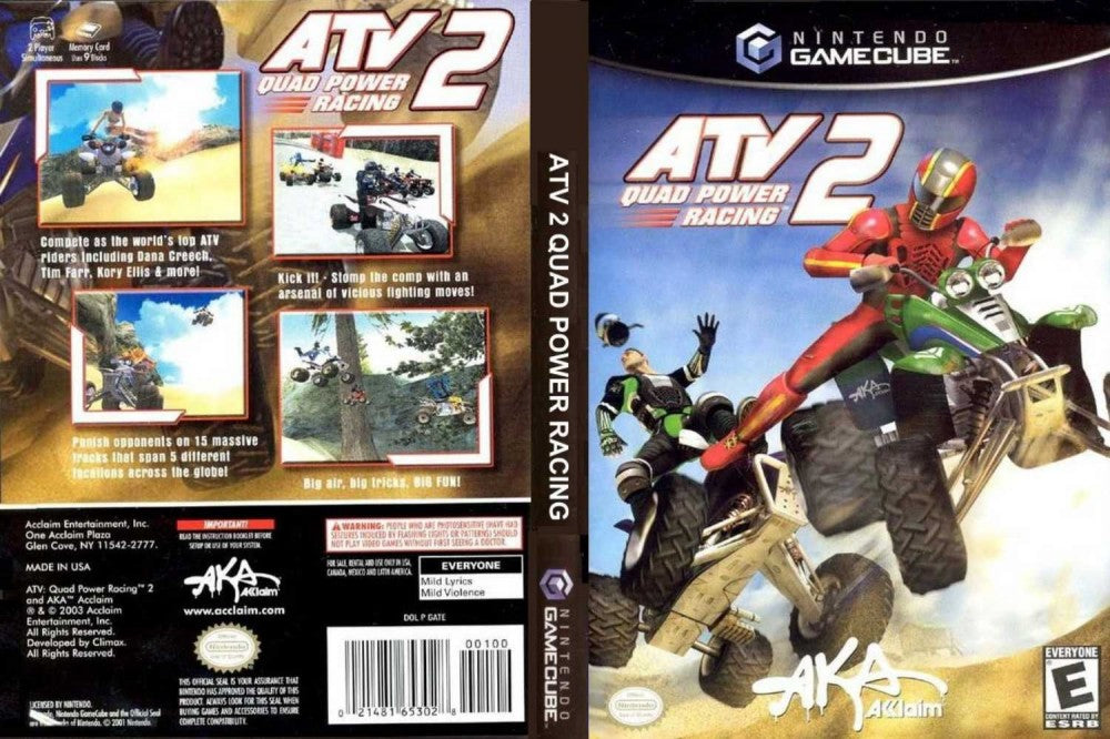 Gamecube ATV Quad Power Racing 2 {NO MANUAL} Steel Collectibles LLC.