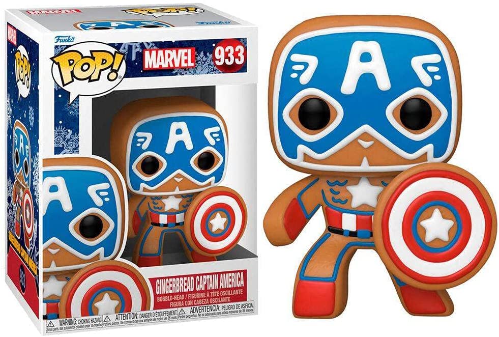 Funko Pop! Gingerbread Captain America #933 “Marvel”
