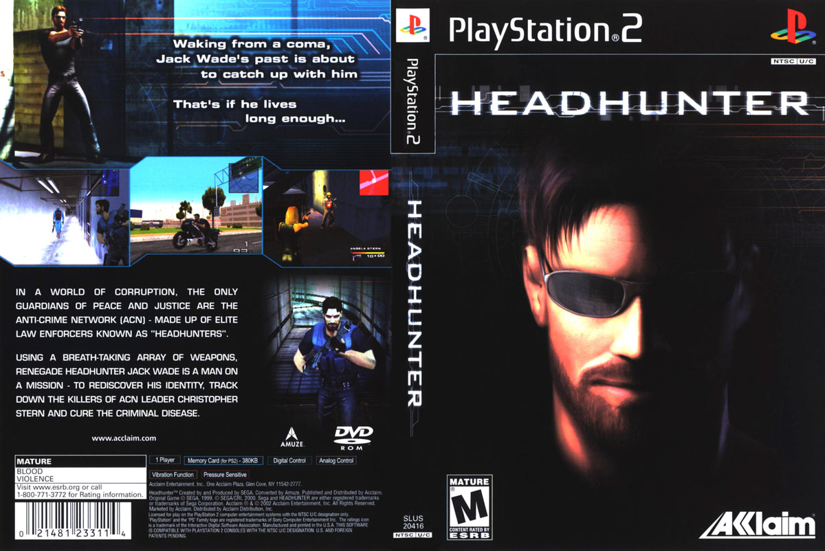  Headhunter (Playstation 2) : Video Games