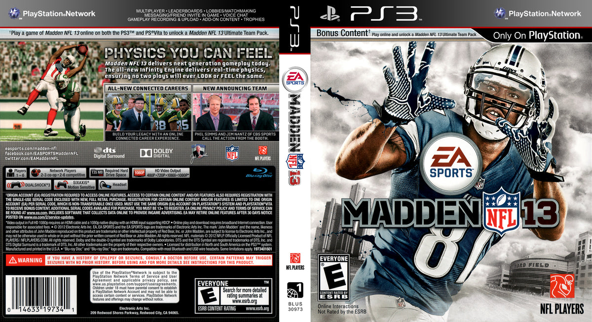 PS3 Madden NFL 13 — The Pop Culture Antique Museum