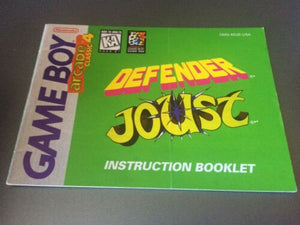 GB Manuals - Defender/Joust