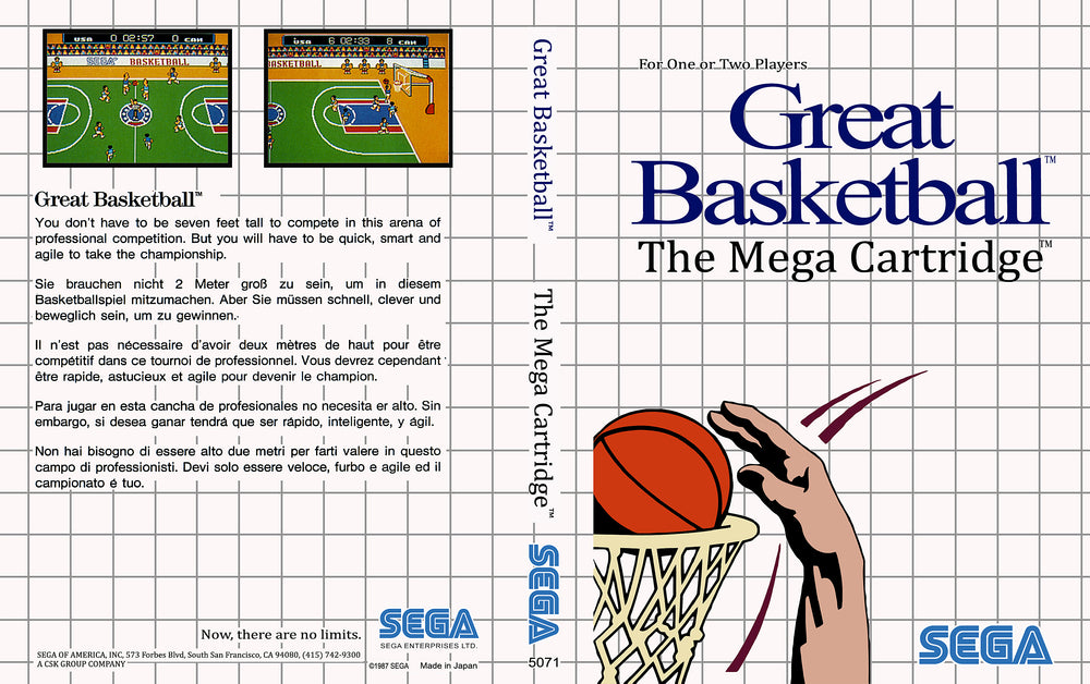 Master System - Great Basketball