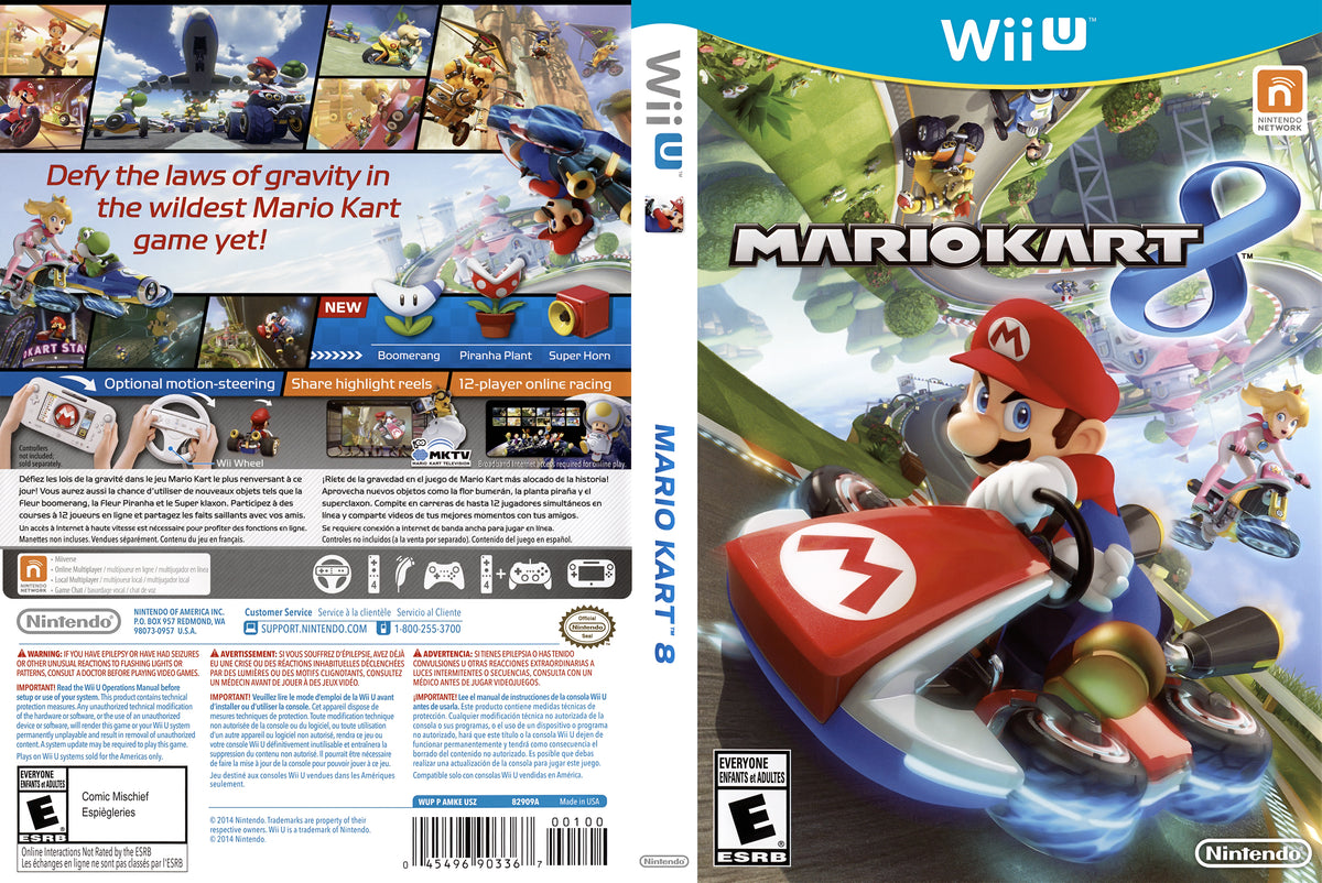 Mario Kart 8 Nintendo Wii U Game Complete With Manual Tested Free Ship