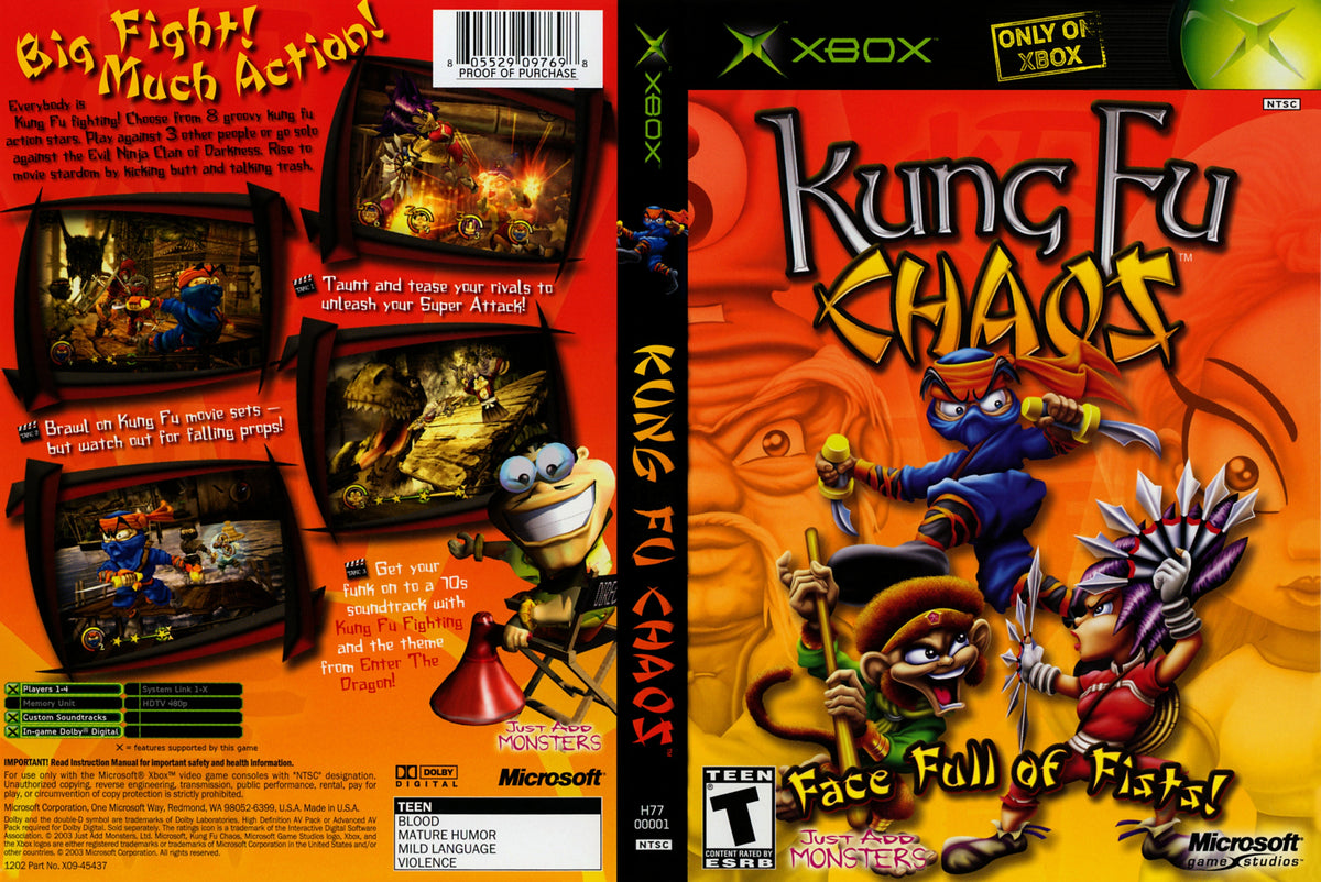 Kung Fu Chaos for Xbox store Original