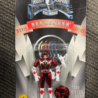 Mighty Morphin Power Rangers  RED Ranger metallic movie edition