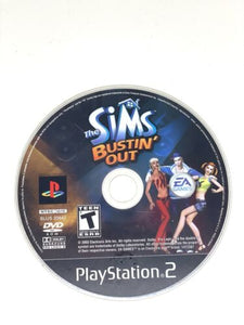 PS2 - THE SIMS BUSTIN' OUT [LOOSE DISC]