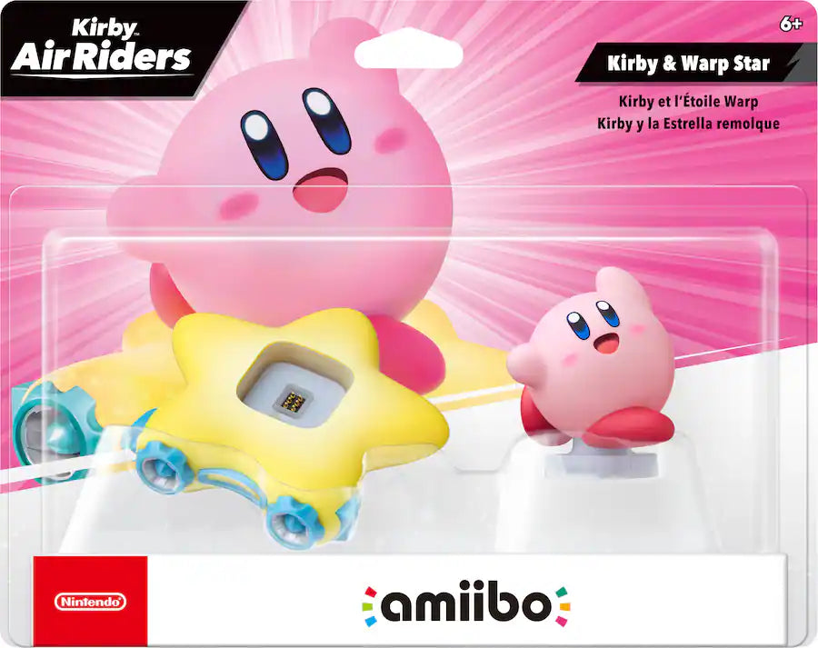 AMIIBO - KIRBY AIR RIDERS - KIRBY & WARP STAR [NEW/SEALED]