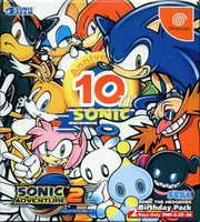Dreamcast - SONIC ADVENTURE 2 (10TH ANNIVERSARY BIRTHDAY PACK) [JPN, CIB]
