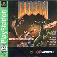 PLAYSTATION - Doom [CIB, GREATEST HITS W/ REGISTRATION CARD, MANUAL HAS SOME WRITING INSIDE]
