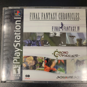 PLAYSTATION - FINAL FANTASY CHRONICLES [RARE MISCUT!] {CIB WITH REGISTRATION CARD} {BLACK LABEL}