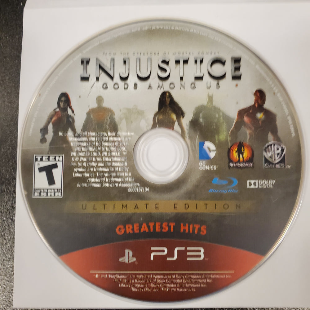 PS3 - INJUSTICE: GODS AMONG US ULTIMATE EDITION {GREATEST HITS} {LOOSE}
