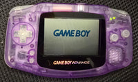 NINTENDO GAMEBOY ADVANCE (GBA) CONSOLE - TRANSLUCENT PURPLE (EXTREME RATE)
