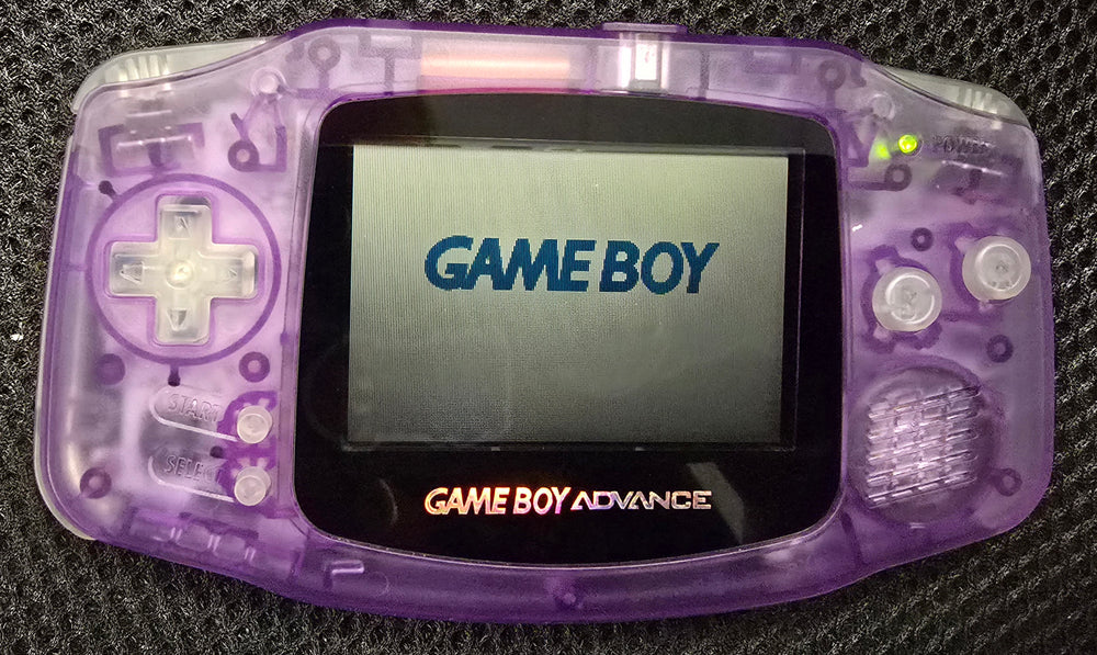 NINTENDO GAMEBOY ADVANCE (GBA) CONSOLE - TRANSLUCENT PURPLE (EXTREME RATE)