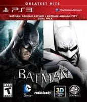 PS3 - BATMAN ARKHAM ASYLUM + ARKHAM CITY DUAL PACK [CIB]