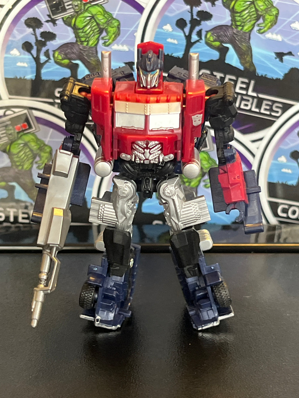 Transformers Dark of the Moon Cyberverse Commander Battle Steel Optimus Prime
