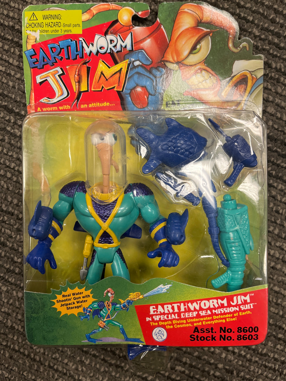 Playmates Earthworm Jim “In Special Deep Sea Mission Suit”