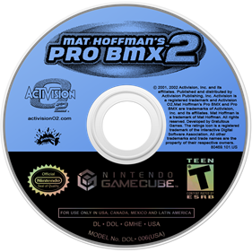 Gamecube - MAT HOFFMAN'S PRO BMX 2 [DISC ONLY]